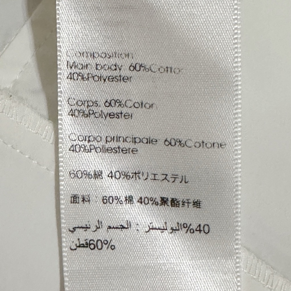 3.1 Phillip Lim White Cotton Blend Zip Front Balloon Puff Sleeve Top Blouse Sz 6 - Picture 5 of 6